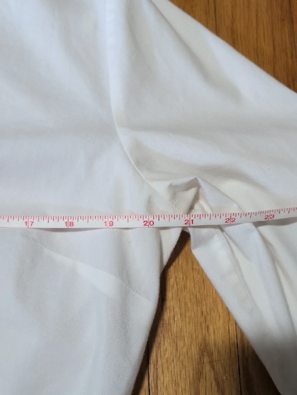 Worthington women's White Stretch Button-Up poplin Shirt size 14 - Picture 9 of 10